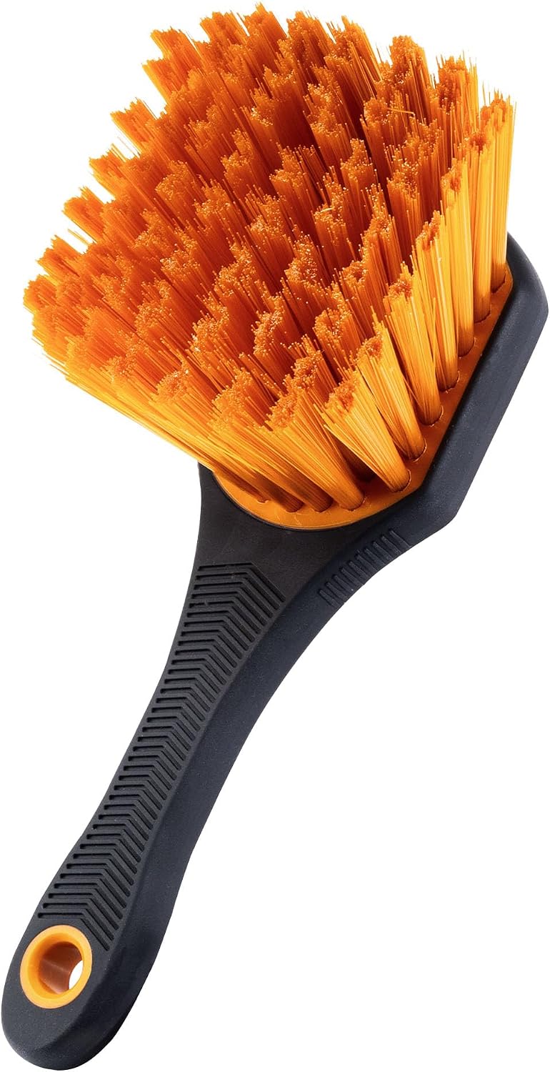 Cepillo neumáticos resistente mango goma cerdas suaves para coche