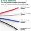 6 Pzas Relé 12V 30A 4 Pines SPST con Cables 14AWG