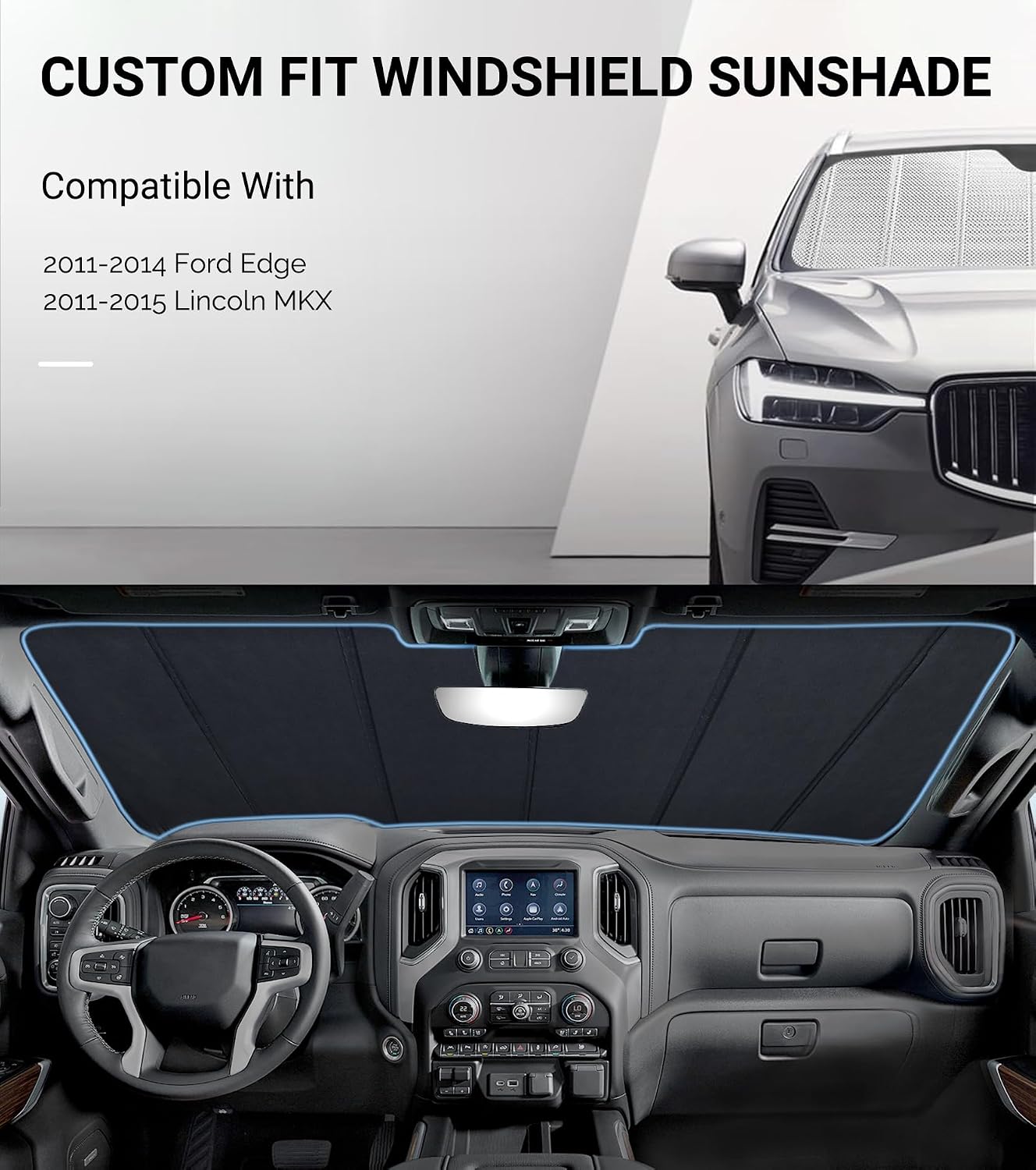 Protección solar aluminio Ford Edge 11-14 Lincoln MKX 11-15