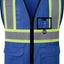 Chaleco seguridad reflectante trabajo construcción