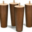 Patas madera nogal para muebles set 4 6pulg
