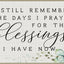 Tapete decorativo 17x30pulg texto inglés retro cristiano
