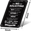 2 Carteles No Solicitar 8x5pulg PVC Resistente Sol