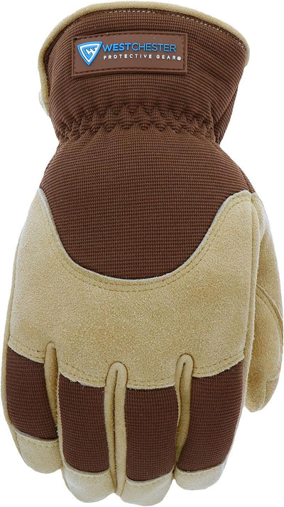 Guantes trabajo cuero thinsulate invierno tostado grande