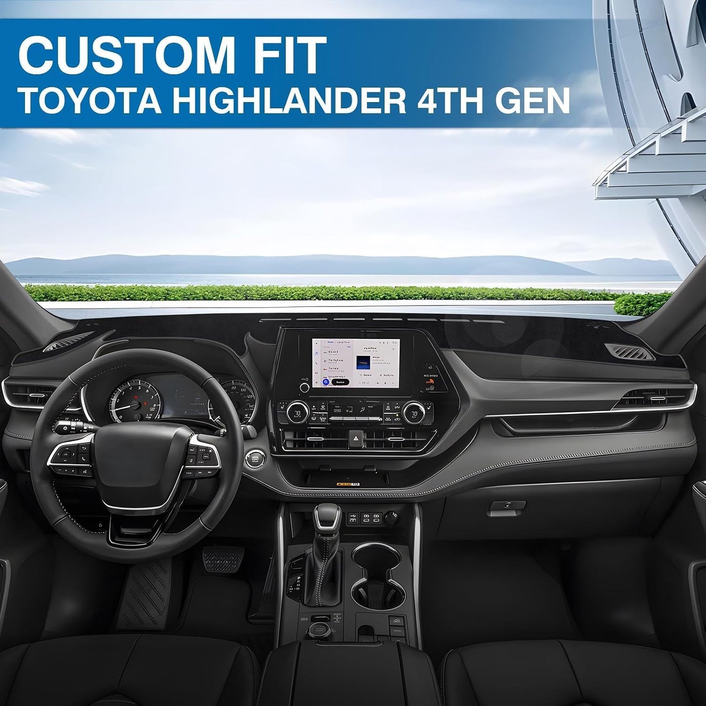 Cubierta salpicadero Toyota Highlander 20-26 antiderrap
