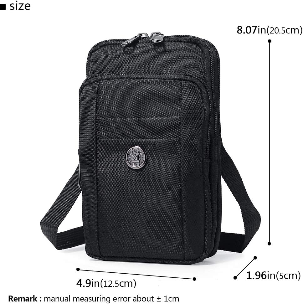 Bolsa Crossbody Impermeable de Nailon para Teléfono y Pasaporte