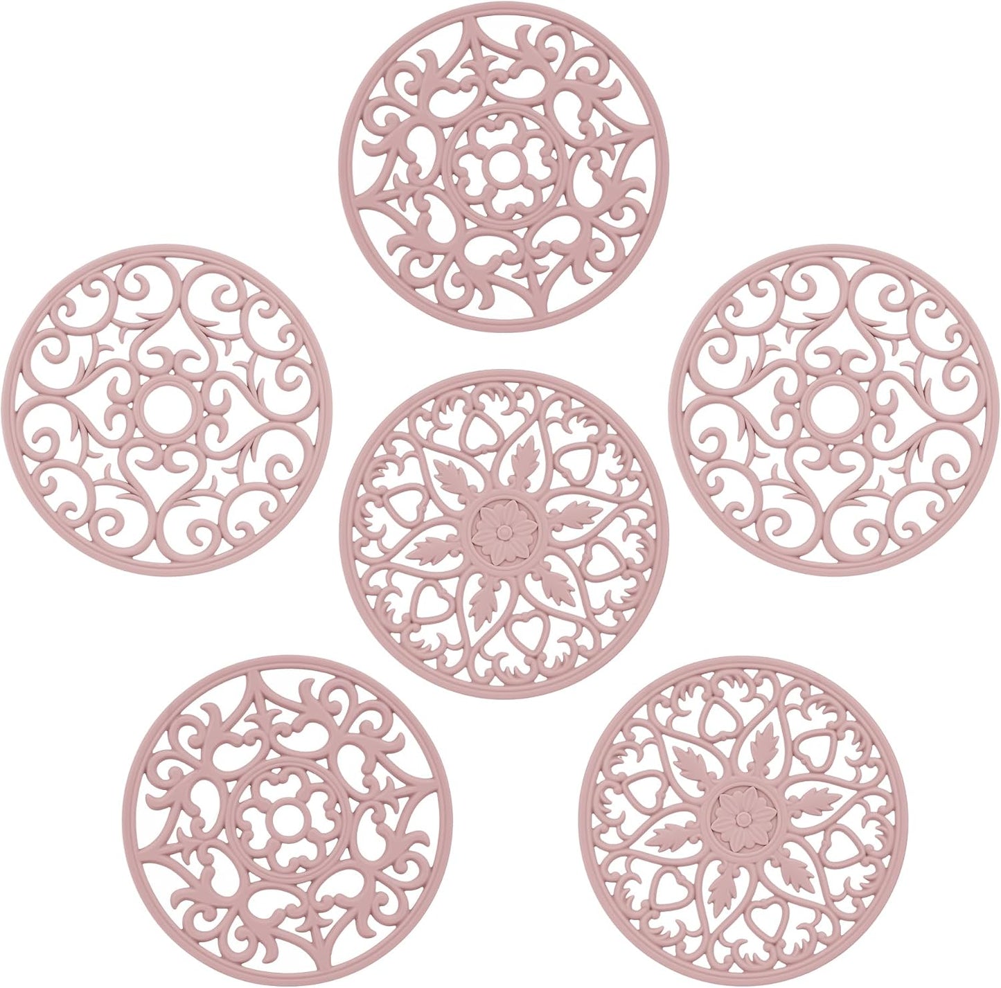 Salvamanteles silicona multiusos 6 pzas color