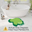Tapete baño felpa animales antiderrap 20x33
