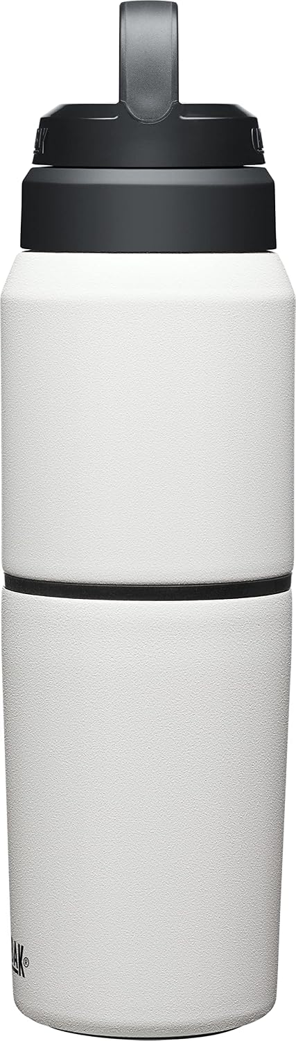 Botella agua acero inox con taza viaje