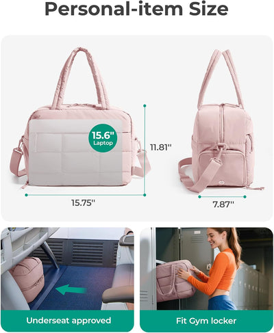 Bolsa gimnasio mujer 23L resistente agua con zapatos rosa