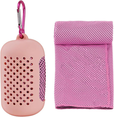 Toalla microfibra secado rápido 40x12" deporte playa rosa