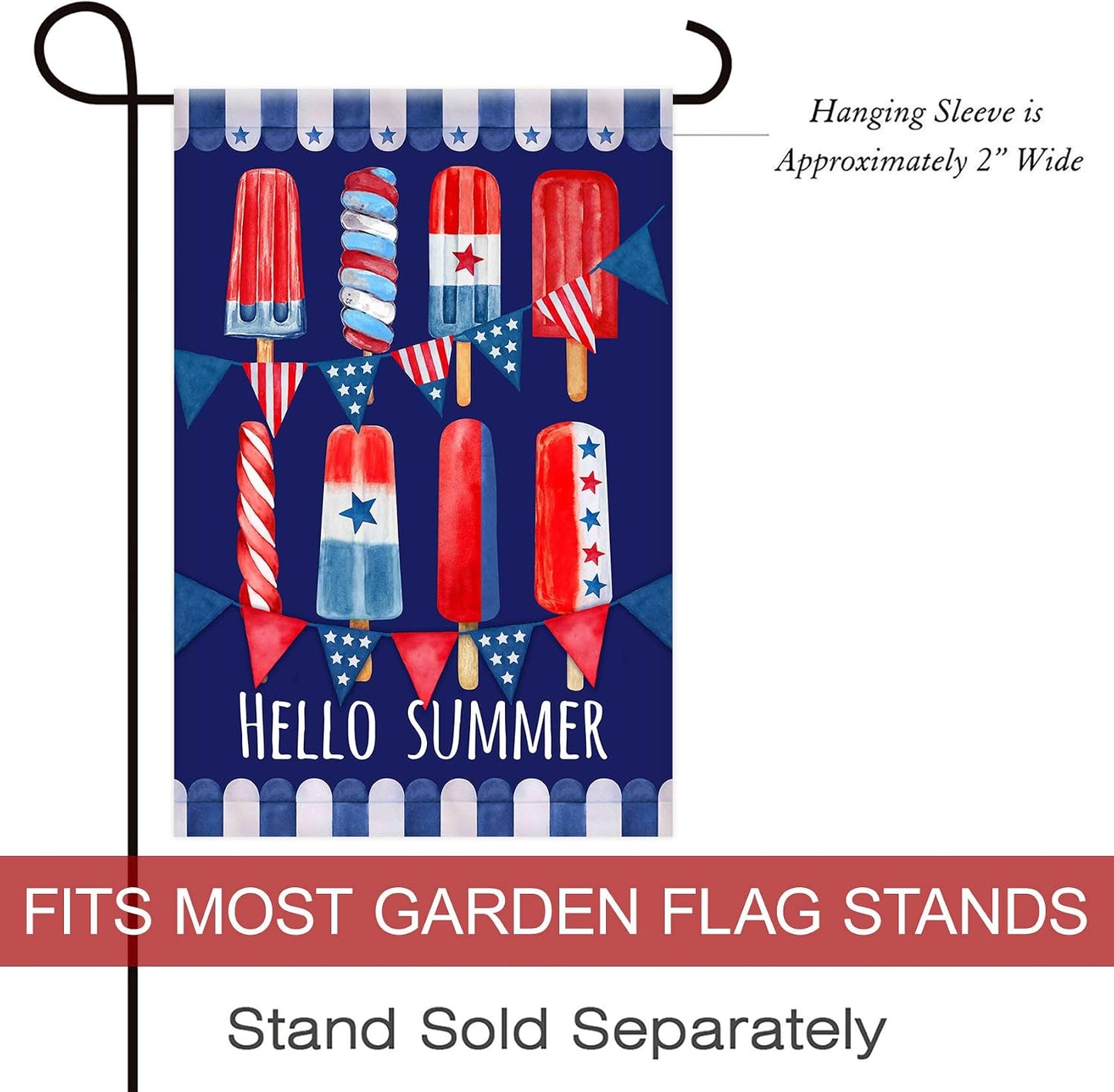 Bandera patriótica jardín 12.5x18pulg