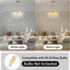 Candelabro moderno de oro con ramas cristal 8 luces