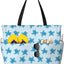 Bolsa playa mujer impermeable con bolsillo plegable