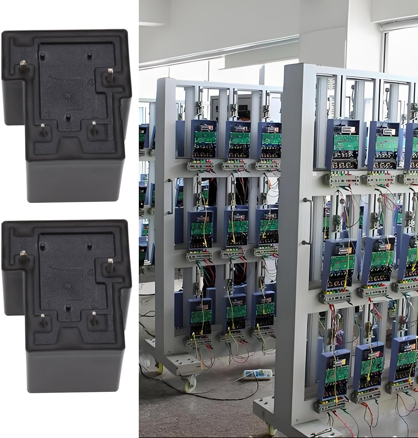 Relé potencia 12VDC 30A 4pines PCB uso industrial PLC