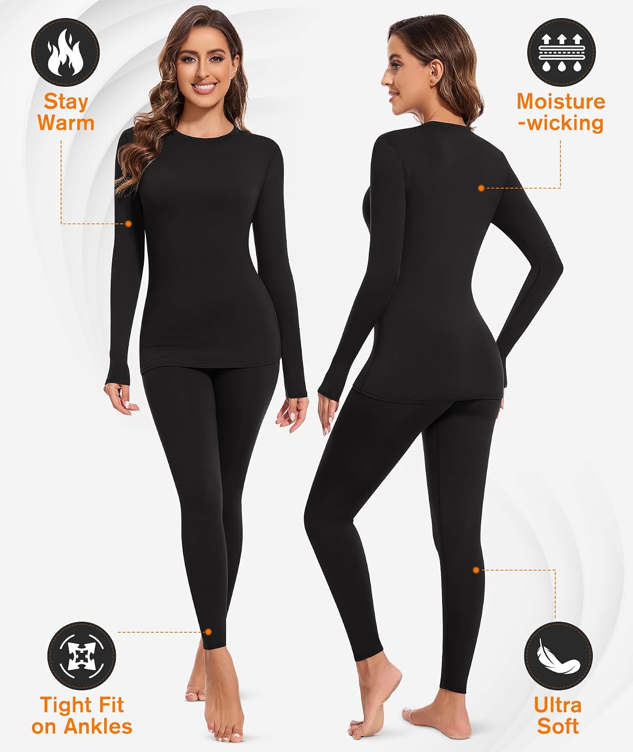 Set Underwear Termal Mujer para Clima Frío