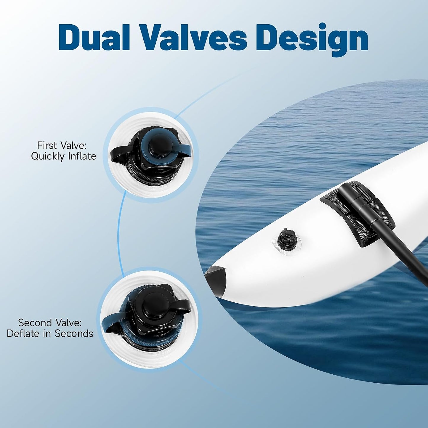2 Estabilizadores inflables kayak PVC con barra pato