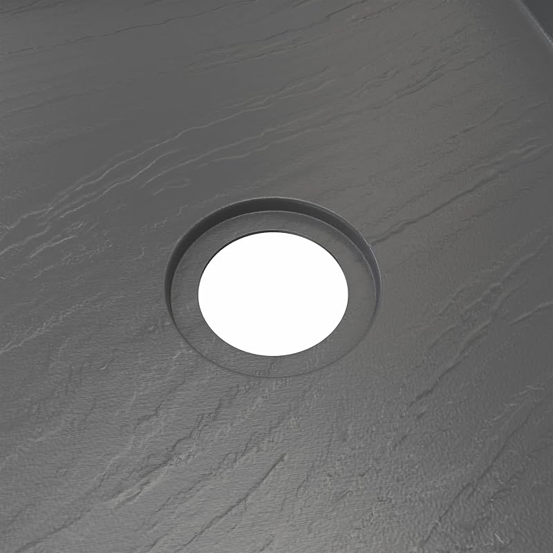 Base ducha drenaje derecho 34x60pulg color gris pizarra