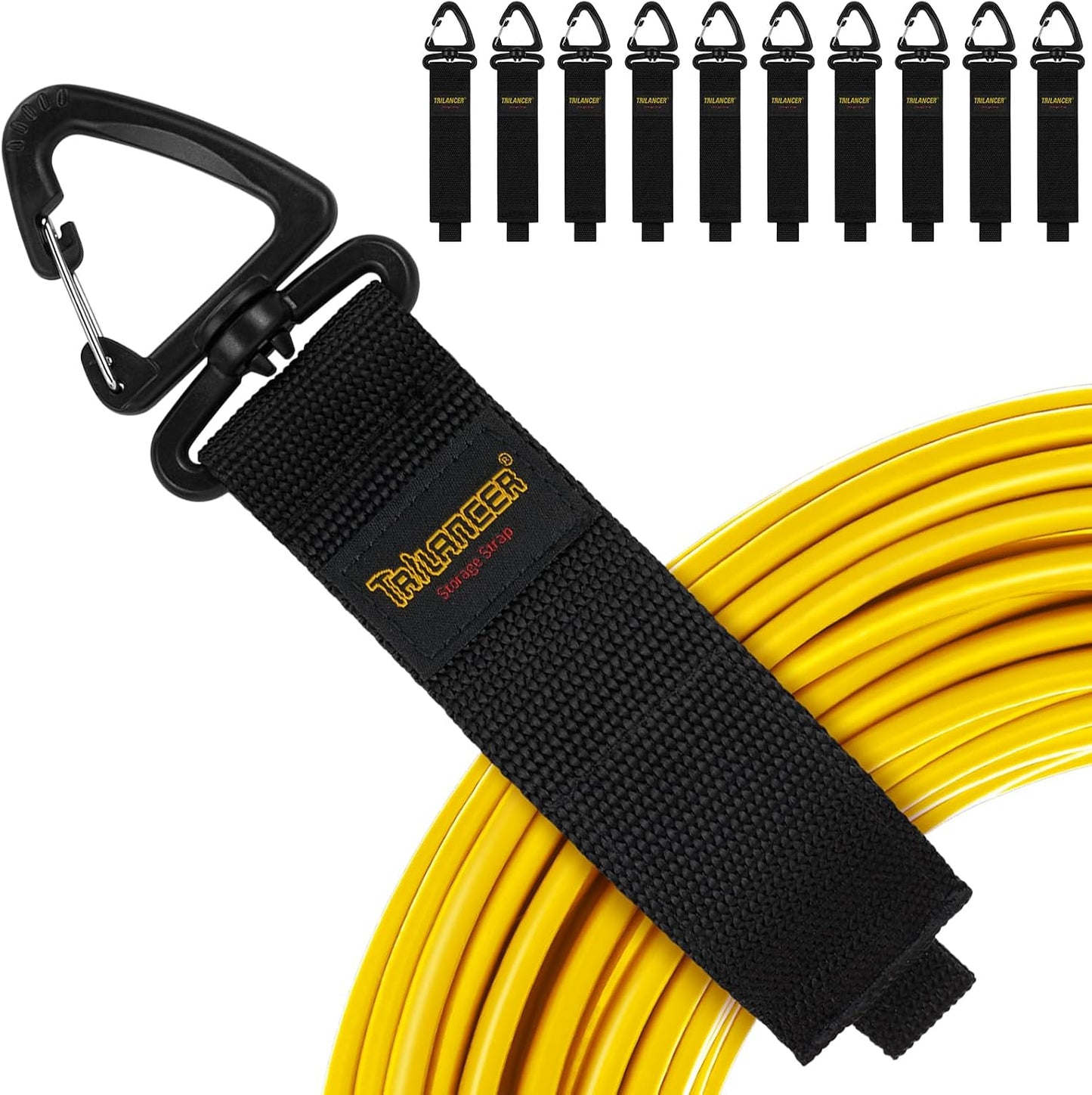 Pack 10 Correas Almacenamiento Resistente Gancho Triangular Pared
