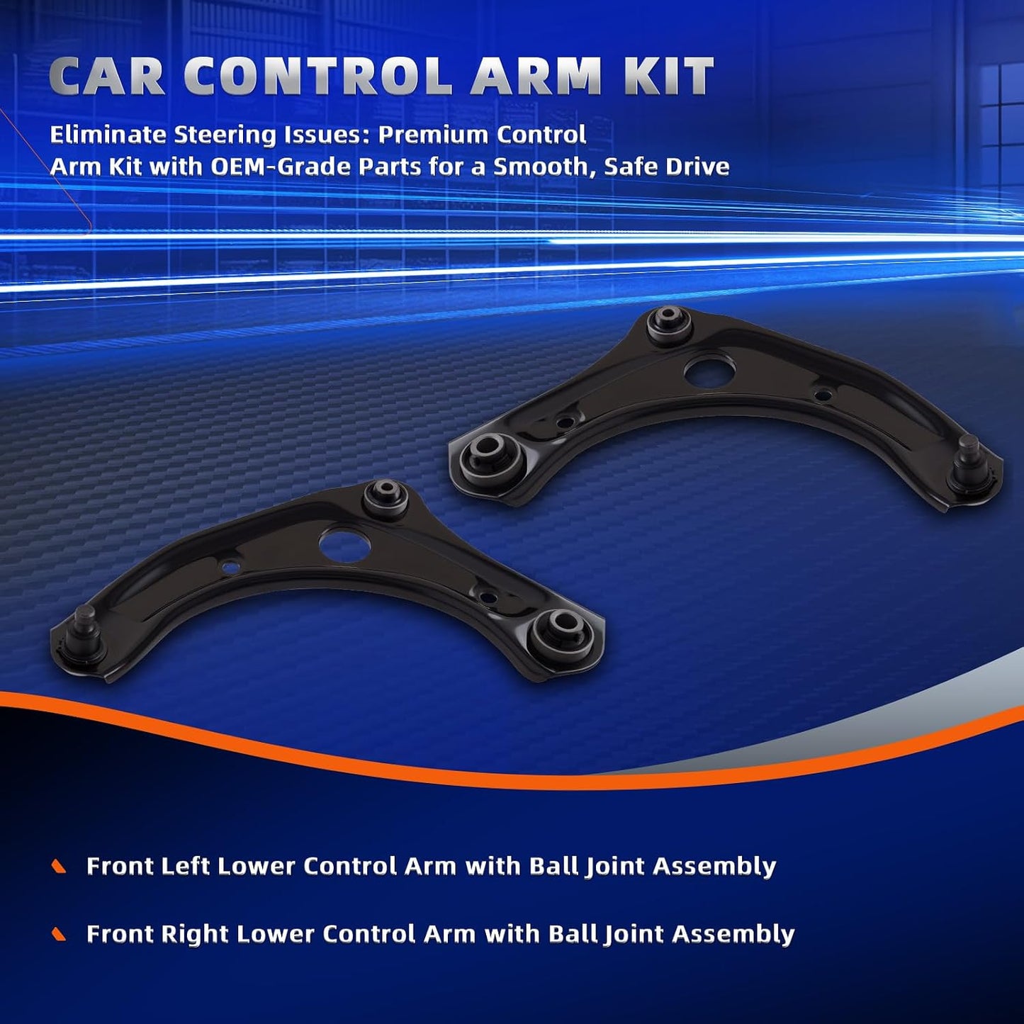 Set 2 Pzas brazo control inferior rótula Nissan Versa 12-19