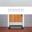 Placa aluminio puerta 6x34" color plata decoración