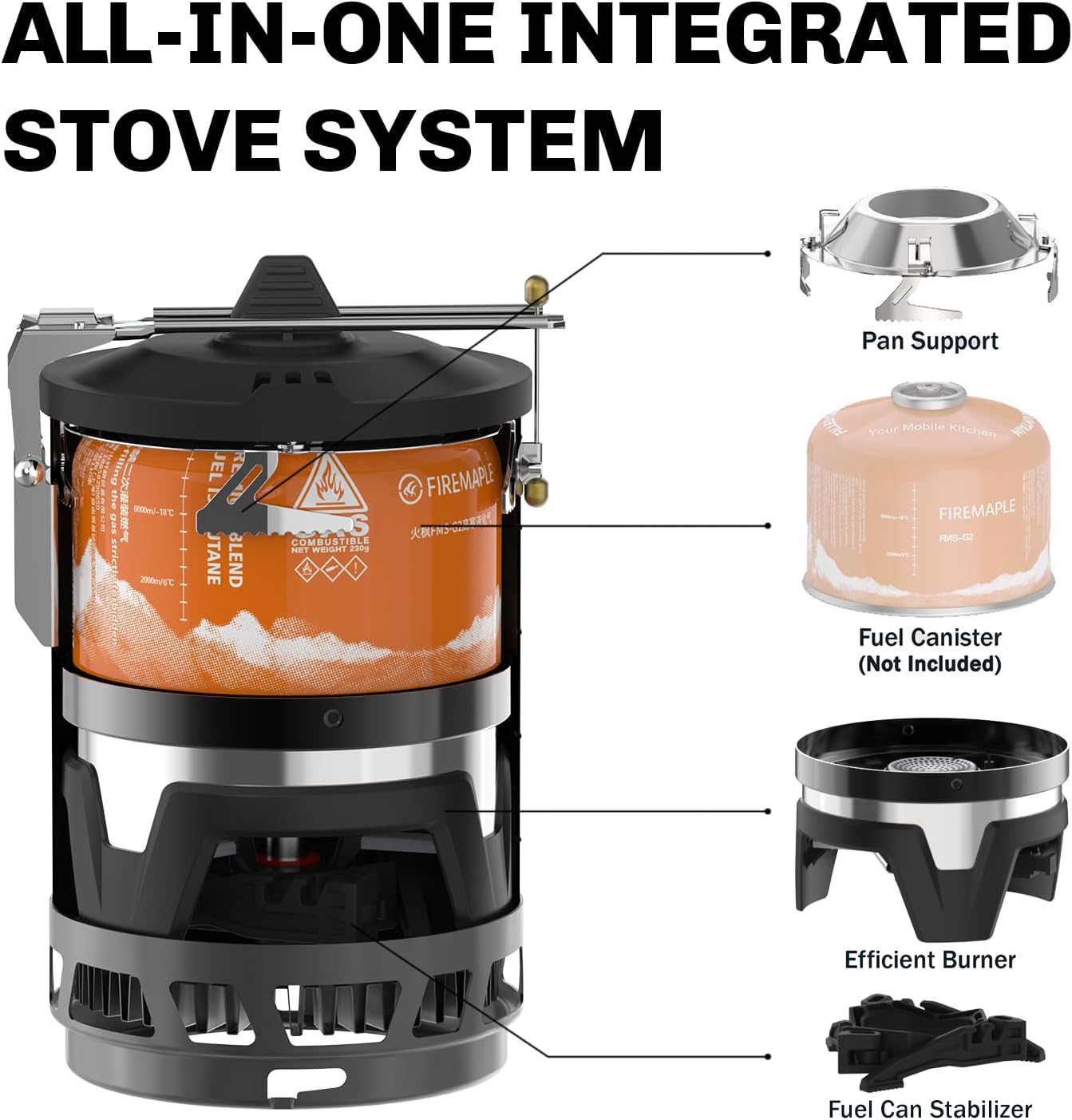 Estufa portátil Star X2 Pro para campamento rápido