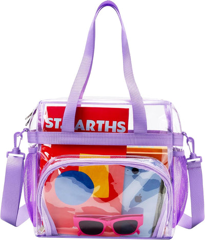 Bolsa transparente para eventos deportivos y conciertos con correa