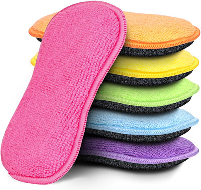 Set 6 Esponjas Multiusos para Cocina Sin Rayar Microfibra