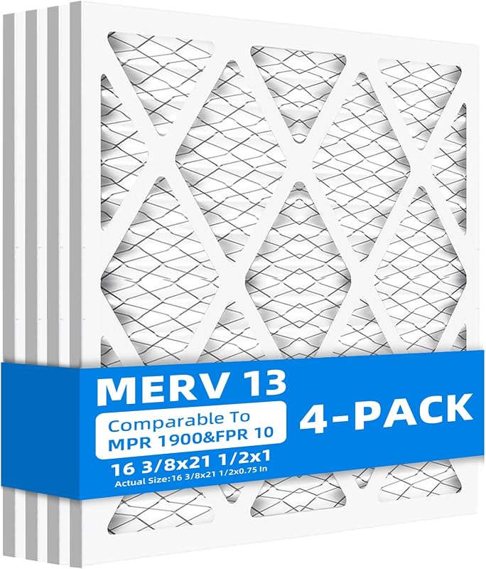 4 Filtros de Aire para Horno con Certificación MERV 13