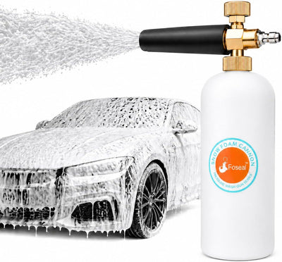 Cañón espuma nieve ajustable perilla latón botella 1l