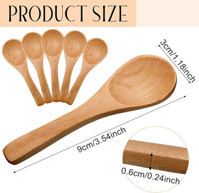 150 Cucharas Madera para Condimentos Azúcar Café Té