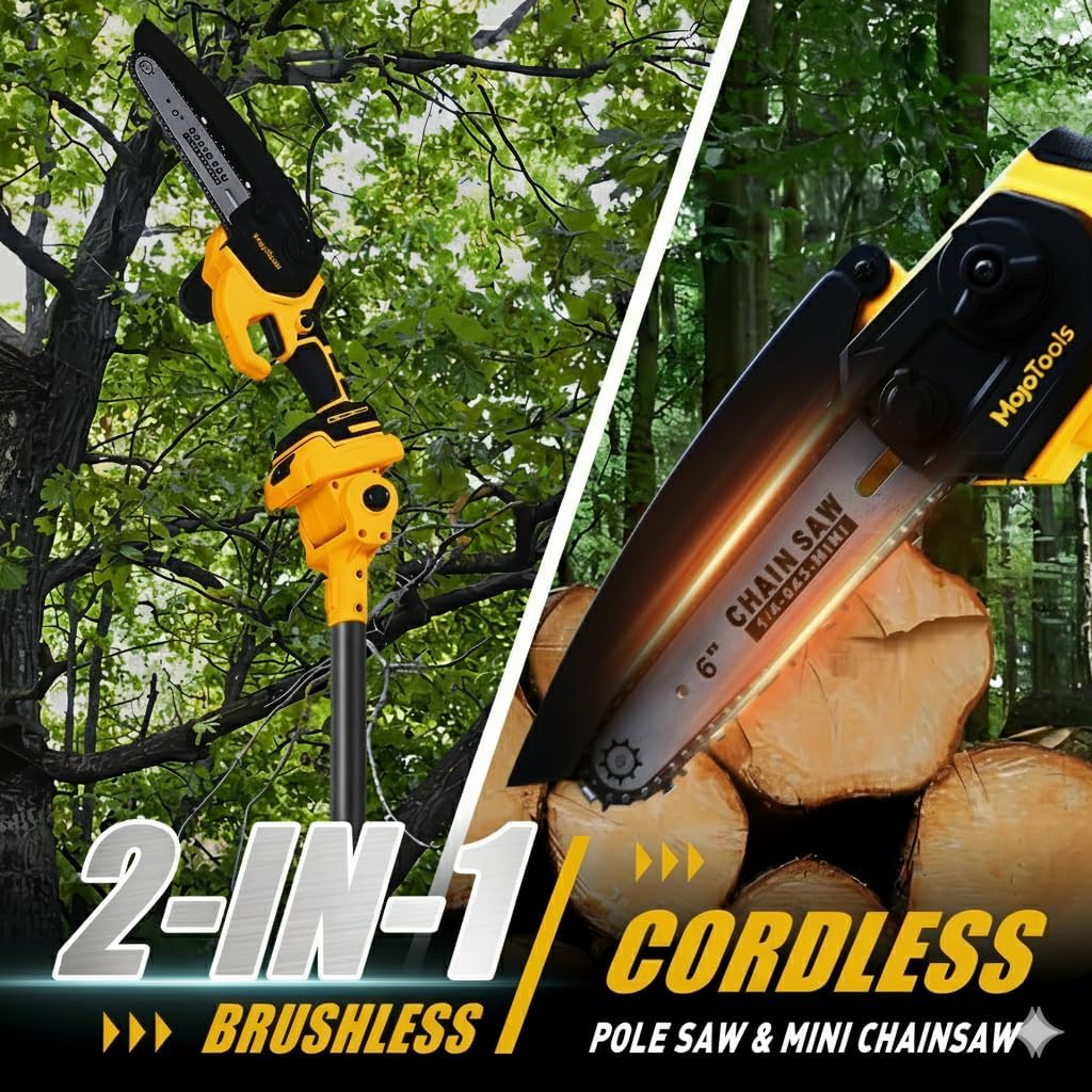 Motosierra inalámbrica 2en1 20V jardín