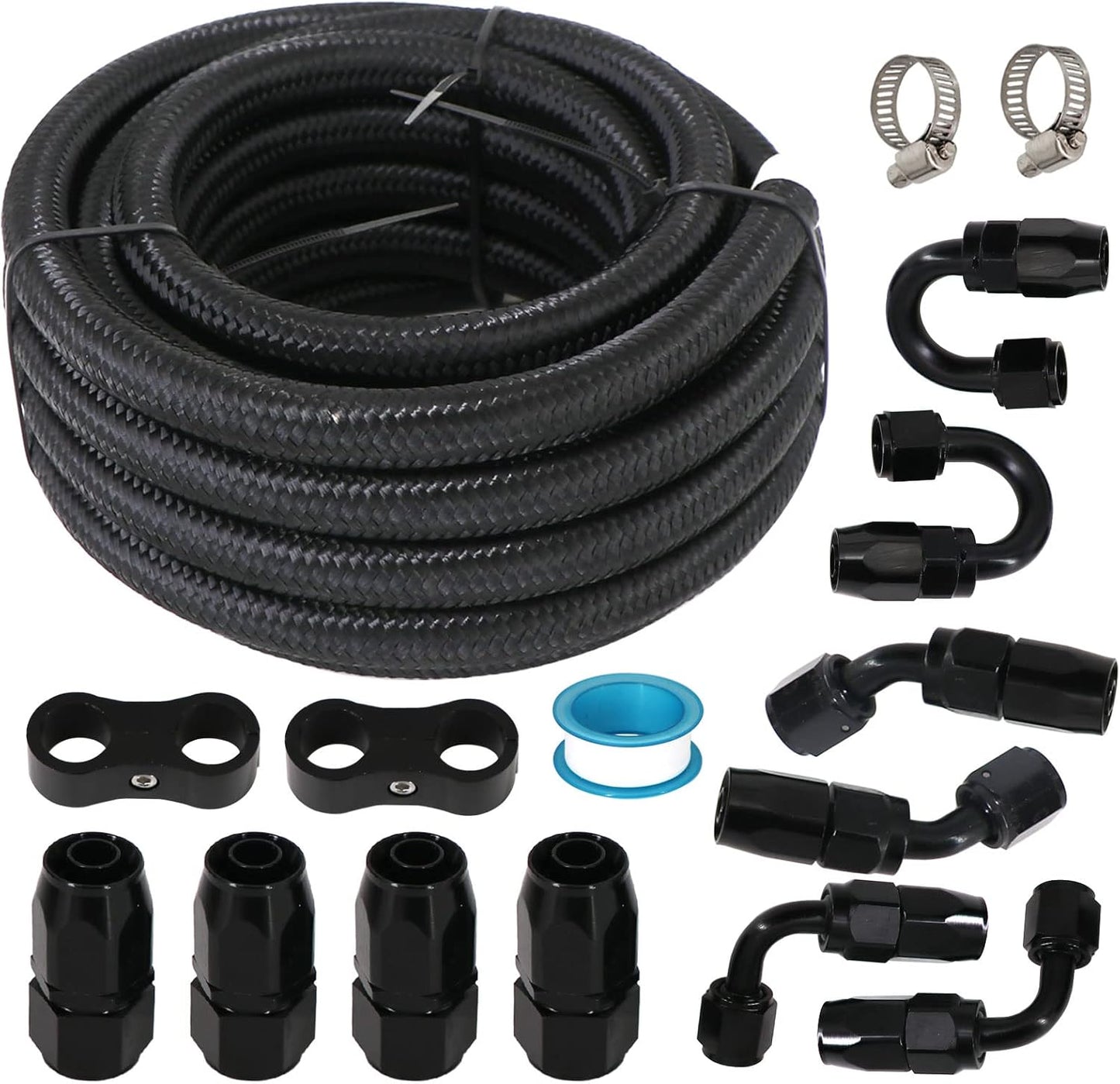 Kit manguera combustible 20ft acero inox 10