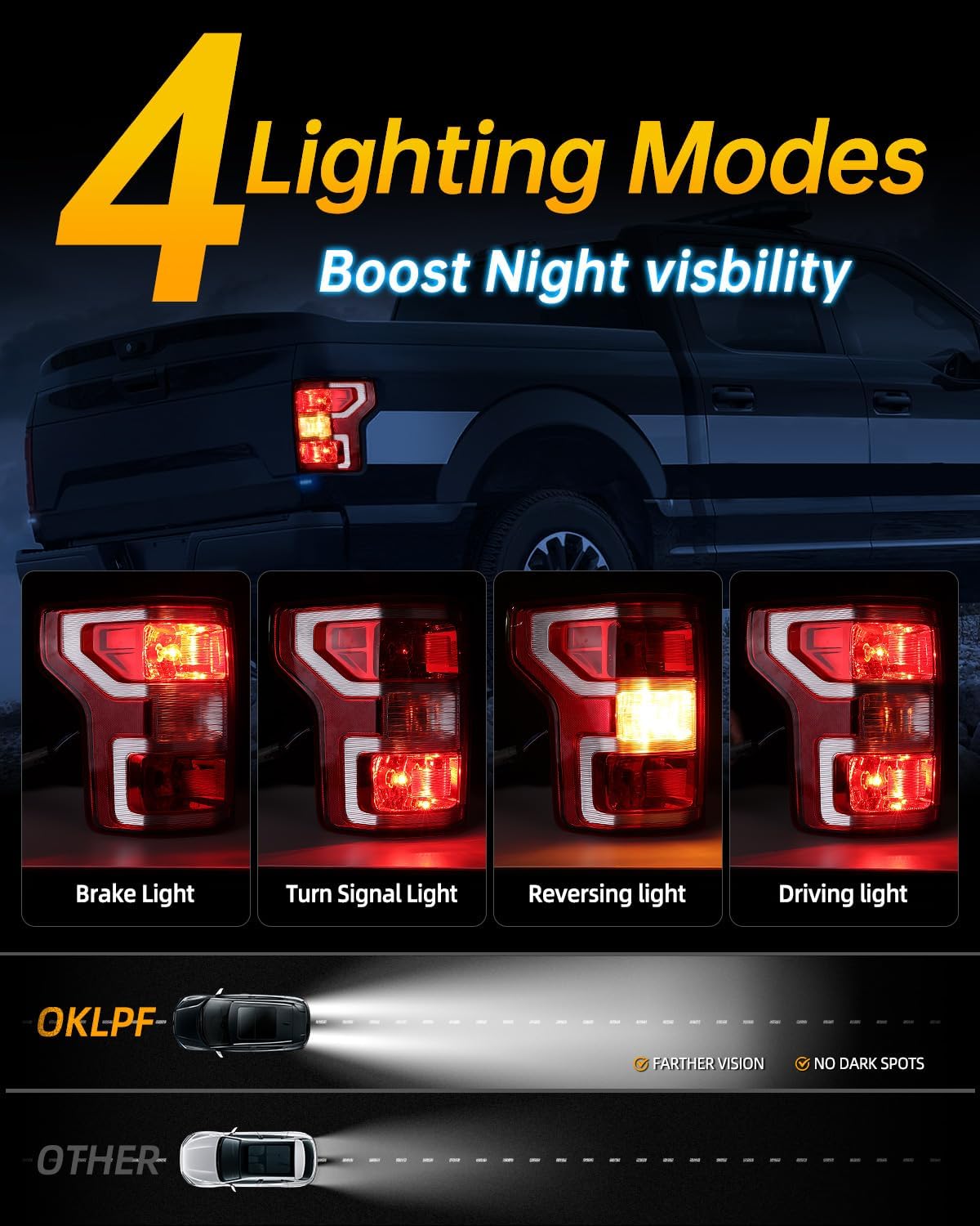 Luces traseras freno comp Ford F150 JL3Z-13405-H izq