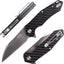 Cuchillo plegable D2 acero fibra carbono clip camping