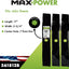 Set 3 cuchillas 3en1 para cortadora John Deere 48pulg negro