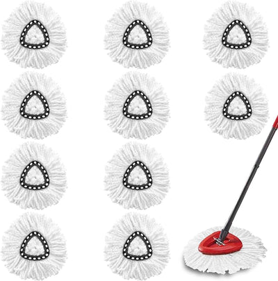 10 Cabezales Microfibra para Trapeador Giratorio Easywring