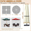 Funda sombrilla patio impermeable resistente viento 7-11ft