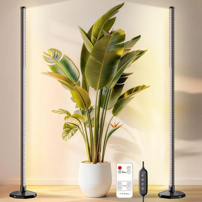 2 Luces LED Cultivo Interior 48W 65pulg 10 Niveles Regulables