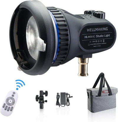 Luz LED portátil 80W CRI 98 COB 5600K control remoto