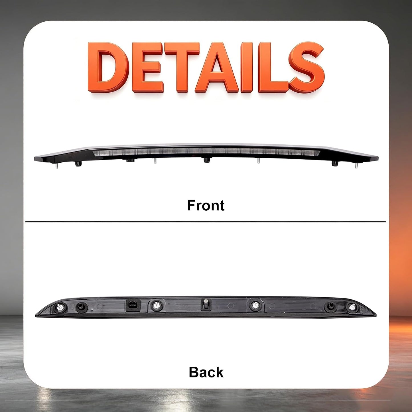 Lámpara freno LED alta Malibu 16-23