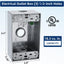 Caja eléctrica exterior 1 banda 3 agujeros 1/2pulg cert UL set 4