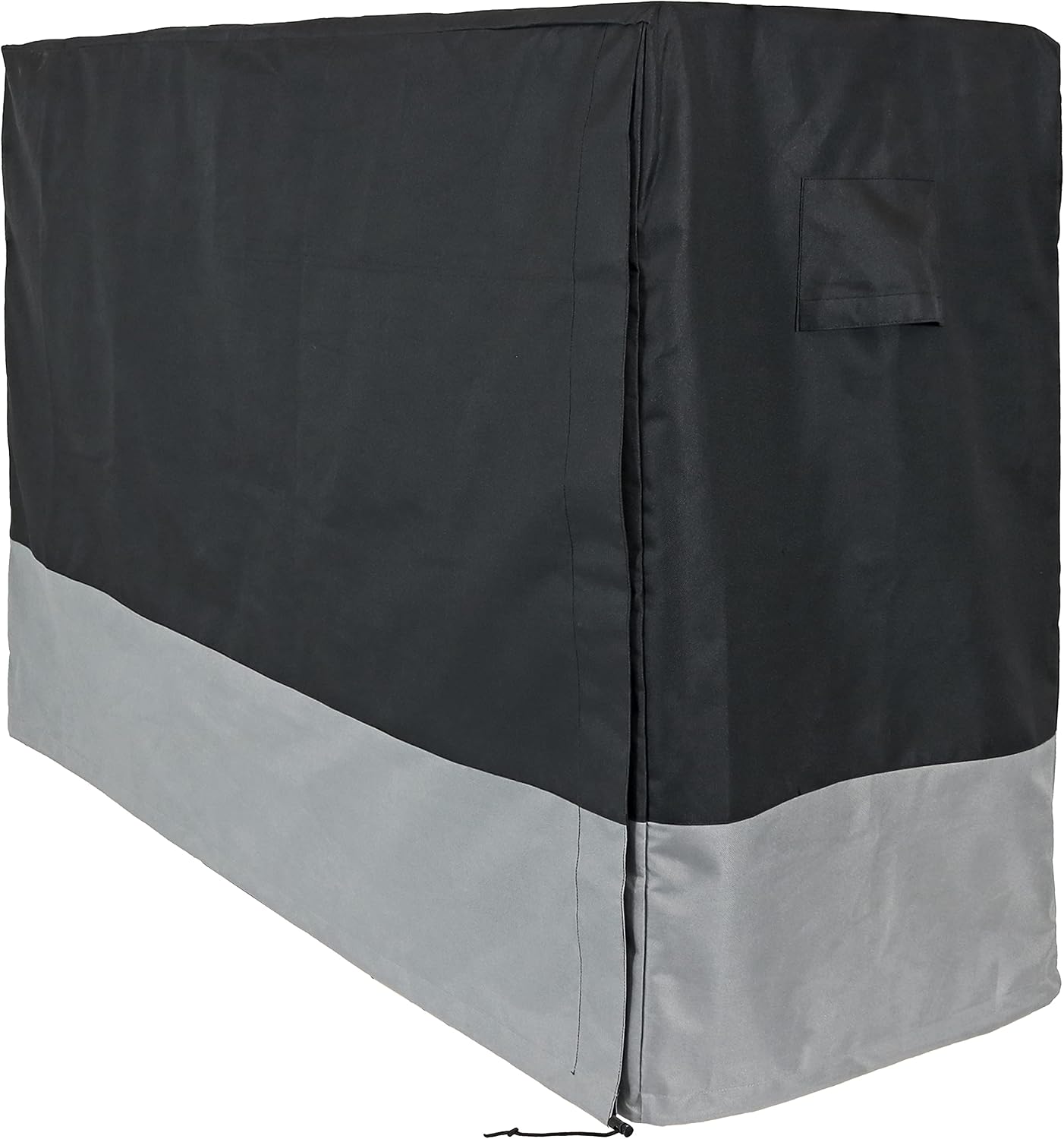 Cubierta estante leña 6ft poliéster 600d respaldo PVC gris