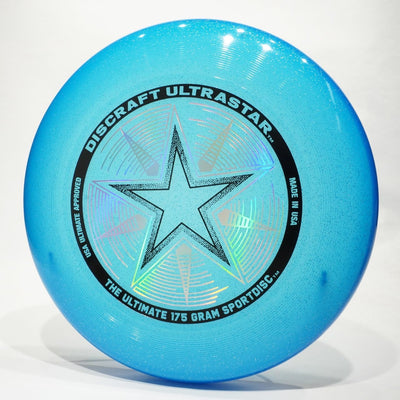 Disco Ultimate Frisbee 6.17oz Stock Blue Sparkle