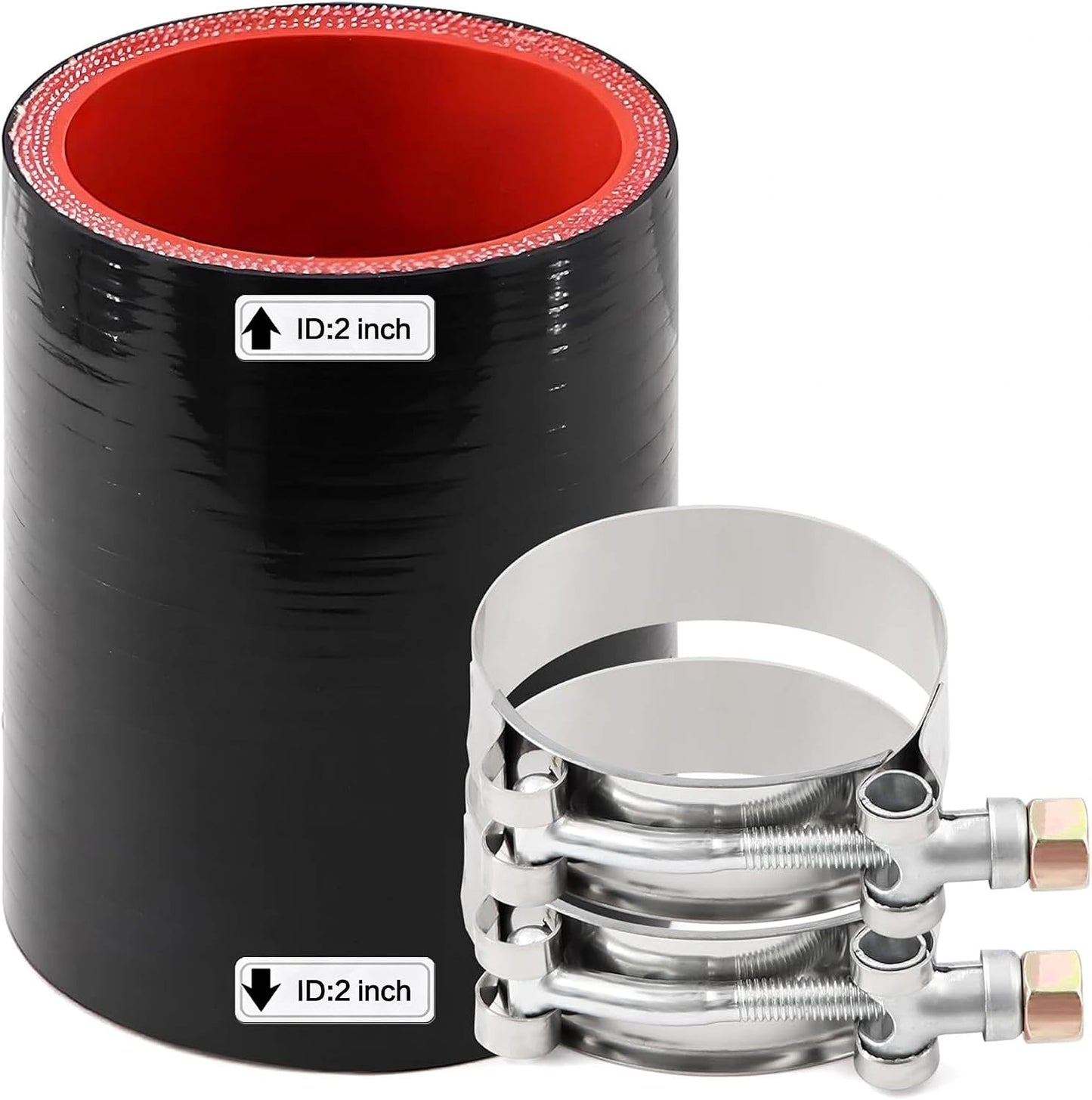 Acoplador manguera silicona 2" 4 capas alta temp