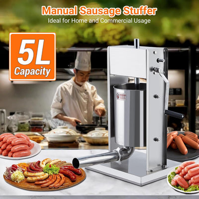 Máquina salchichas acero inox 11lb doble velocidad