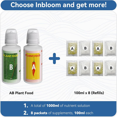 Fertilizante hidropónico para aerogarden y plantas 1013ml