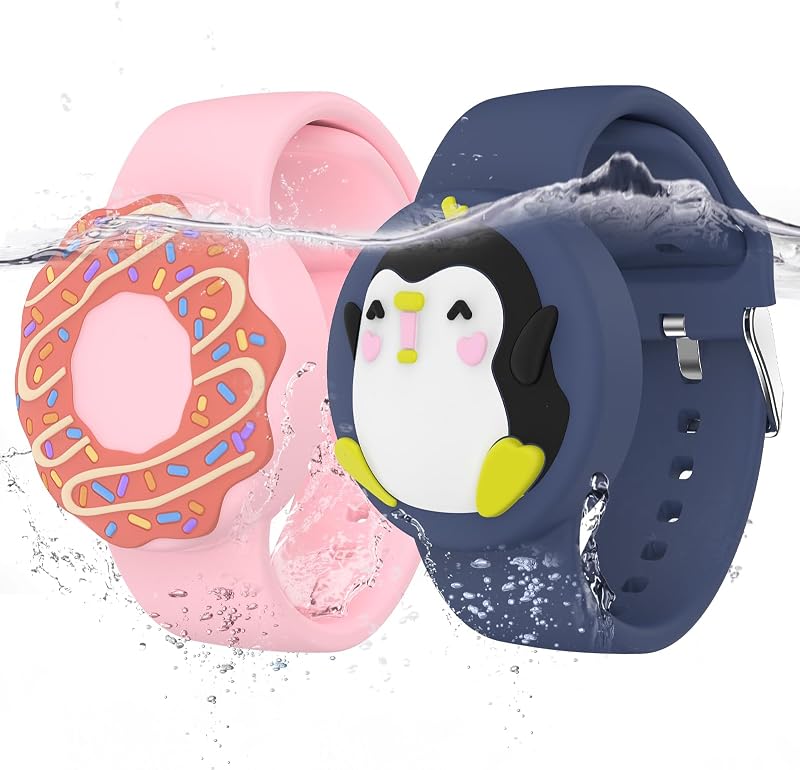 Pulseras impermeables para niños con soporte Airtag