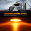 Luces techo cabina 5pcs 4led amarillo impermeables