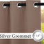 2 Cortinas impermeables exterior 105x96pulg moka